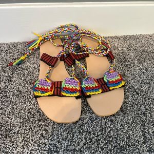 Woven Sandals Multicolored